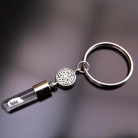 celtic rice charm key ring