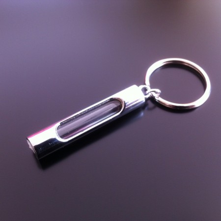metal 6mm rice charm key ring